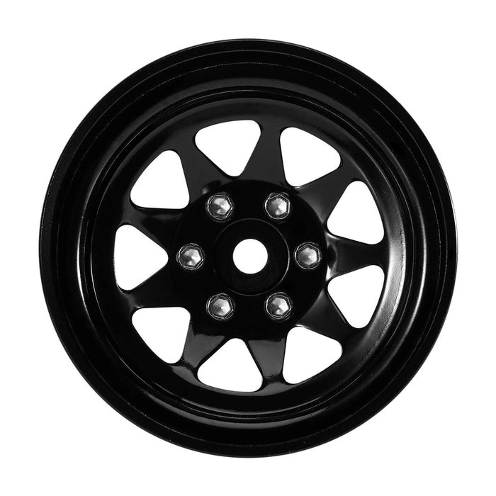 INJORA -4.05mm Offset 1.3" 33.5x14.8mm Beadlock Crawler Wheels 1/24 1/18 (Steel) W1312