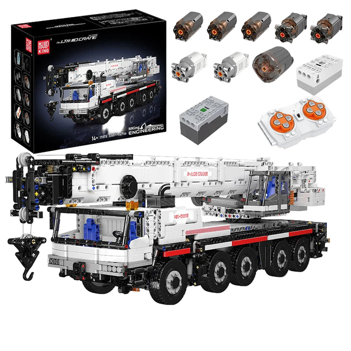 MOULD KING 17075 Camion Grue Mobile LTM1110 Blocs de Construction (3248 Pièces)