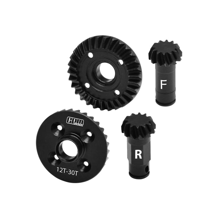 GPM 30/12T Front/Rear Diff Gear Set for ARRMA Grom 1/18 1/16 1/14 (Staal)