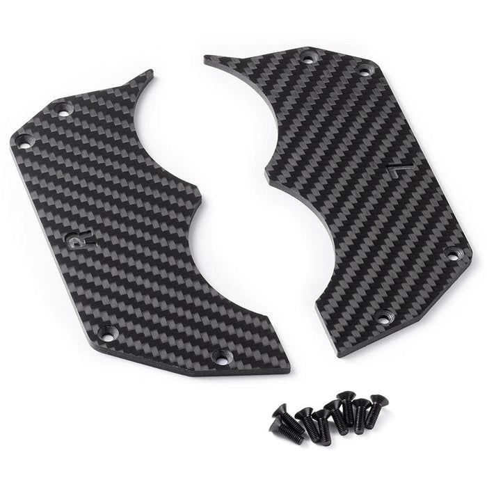 Air Dam Diffuser Wheel Covers Plate for Arrma Felony 6S 1/7 (Carbon Fiber)