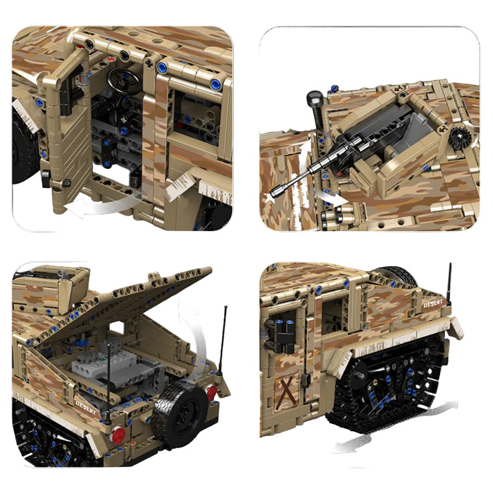 Mould King 20047 Militär Humvee Bausteine (2094 Stücken)