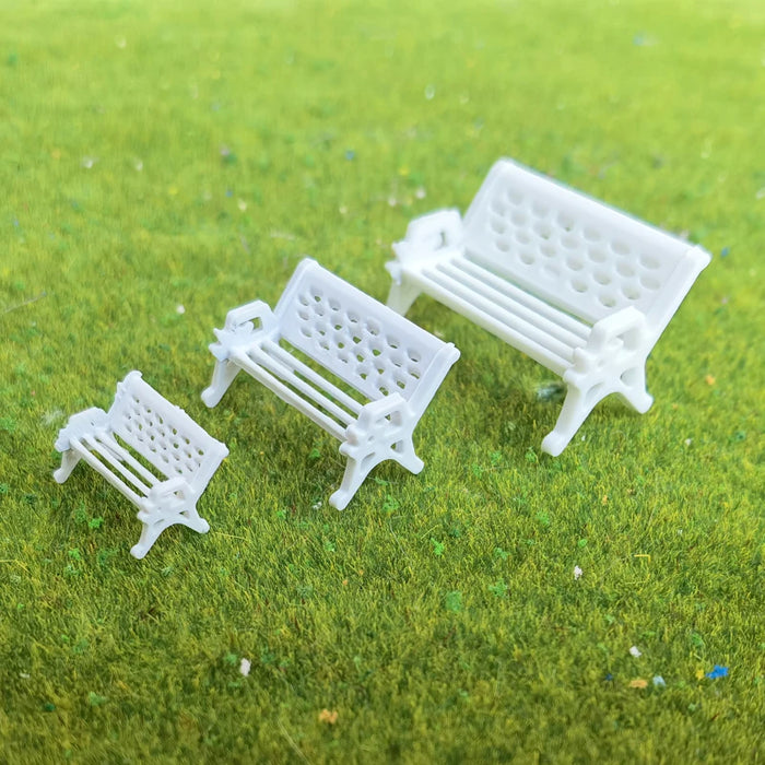 4PCS Park Bench Model 1/30/64/87 HO/S