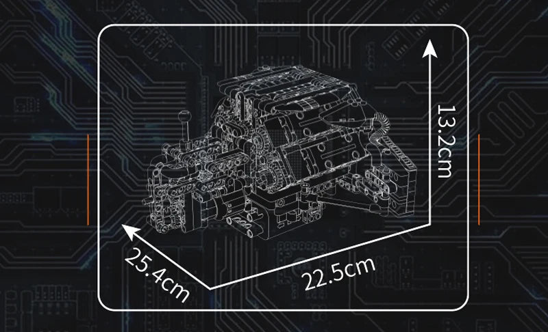 Mould King 10230 Voiture A8 Moteur W12 Blocs de Construction (871 Pièces)