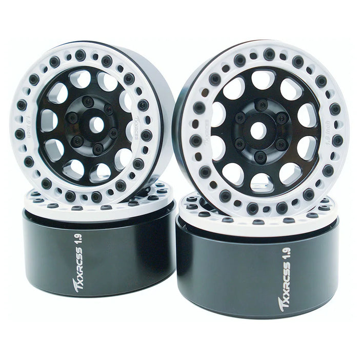 TxxRcss 4PCS 1.9" 53x26.5mm Beadlock Wheel Rims 1/10 (Alu)