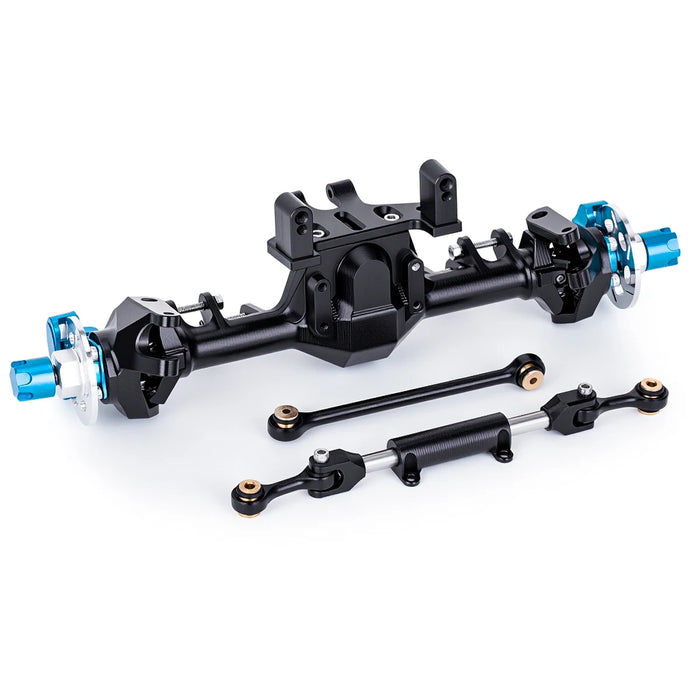 Straight Axle Set w/ Hydraulic Steering Link for Axial SCX24 1/24 (Alu)