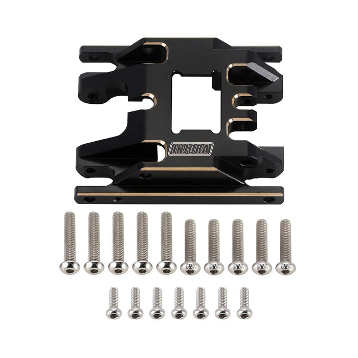 INJORA Skid Plate Transmission Mount for Traxxas TRX4M 1/18 (Brass)