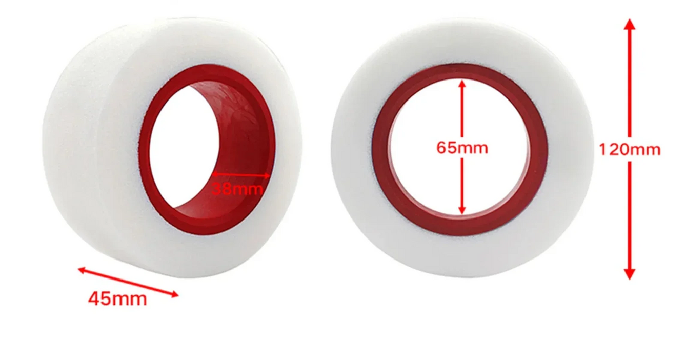 4PCS 2.2” 120x45mm 1/10 Dual Stage Tire Insert (TPE Schuim)