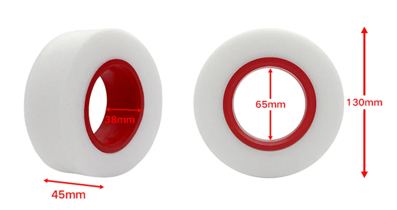 4PCS 2.2” 130x45mm 1/10 Dual Stage Tire Insert (TPE Schuim)