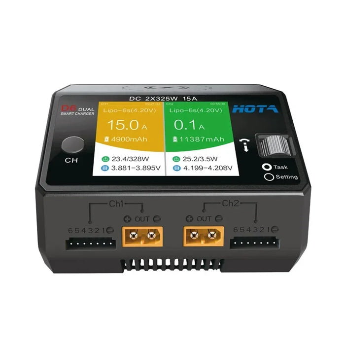 HOTA D6 650W 15A Dual Channel DC Smart Charger