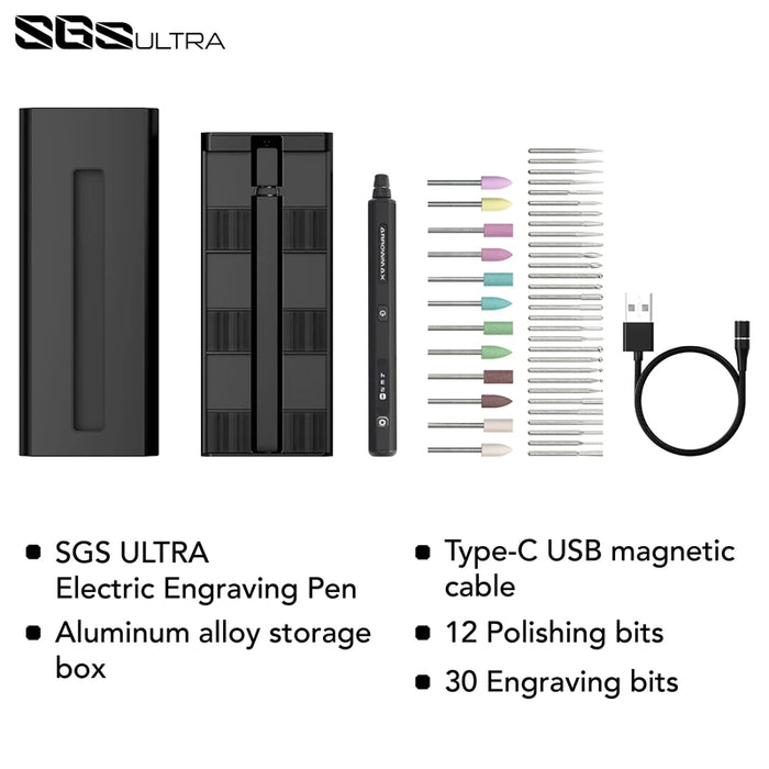 ARROWMAX SGS Ultra 42-in-1 Cordless Engraving Pen Set