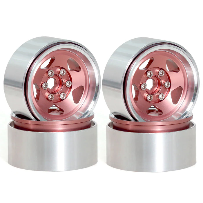 4PCS 1.9" 56x31mm 1/10 Crawler Beadlock Wheels (Metal)