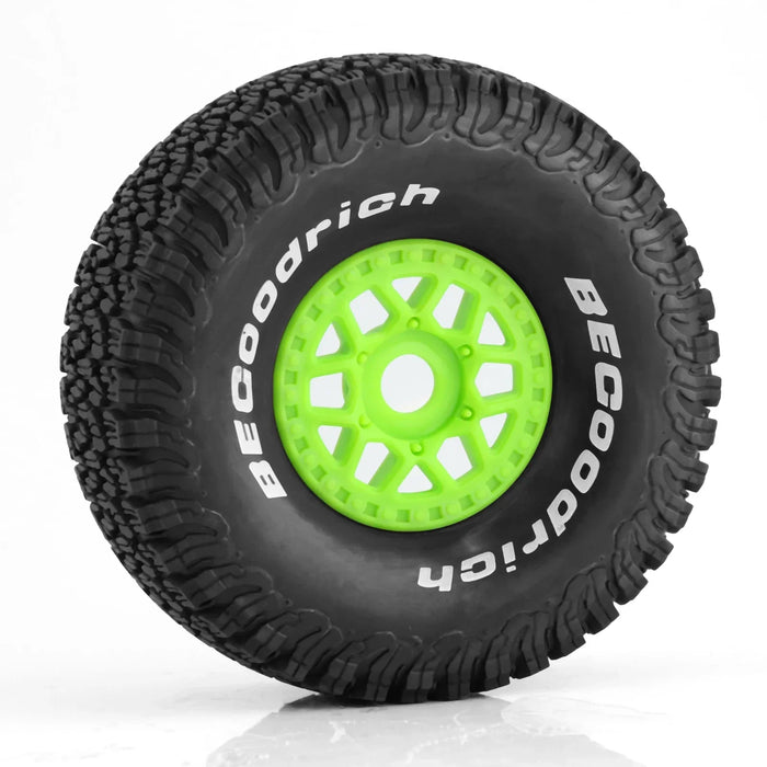 4PCS 135x55mm 1/7 Short Course Wheels Set (Plastic, Rubber)