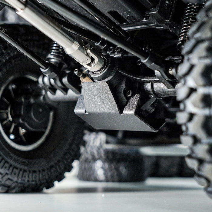 INJORA Front Rear Axle Protector for FMS FCX10 1/10 (RVS)