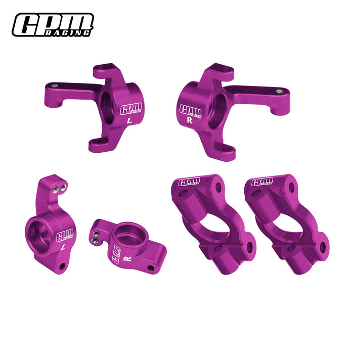 Front Caster Blocks & Spindles & Rear Hubs for LOSI Micro-B/T (AL)