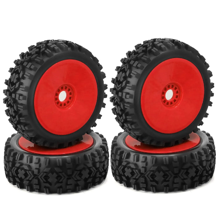 4PCS 118x43mm 1/8 Buggy Tires (Plastic, Rubber)