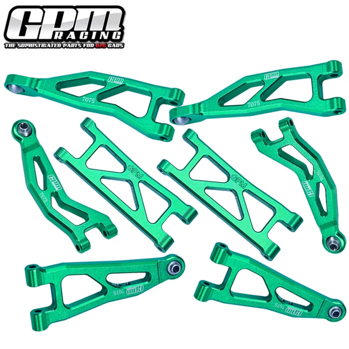GPM Front & Rear Suspension Arms Set for ARRMA Granite, Typhon Grom 1/18 (AL)