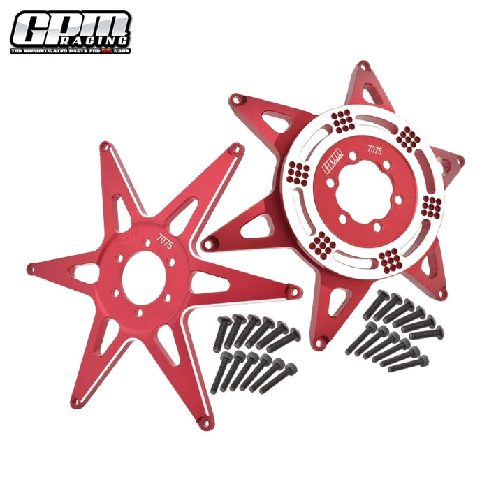 GPM Front &  Rear Wheel Pattern Buckle for LOSI Promoto MX 1/4 (Alu)