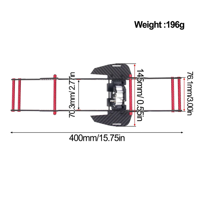 LCG Chassis Kit for Axial SCX10 Capra 1/10