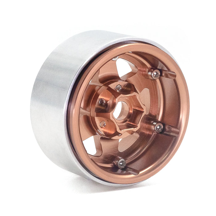 4PCS 1.9" 56x24mm 1/10 Crawler Beadlock Wheels Set (Metal)