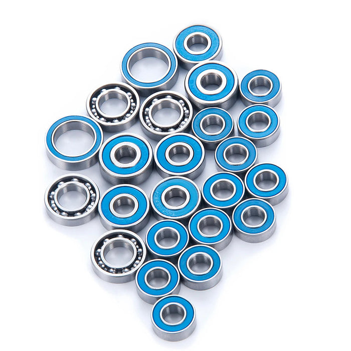 24PCS Wheel Hubs Bearing Kit for Axial Capra Currie F9 1/10 (Metal)