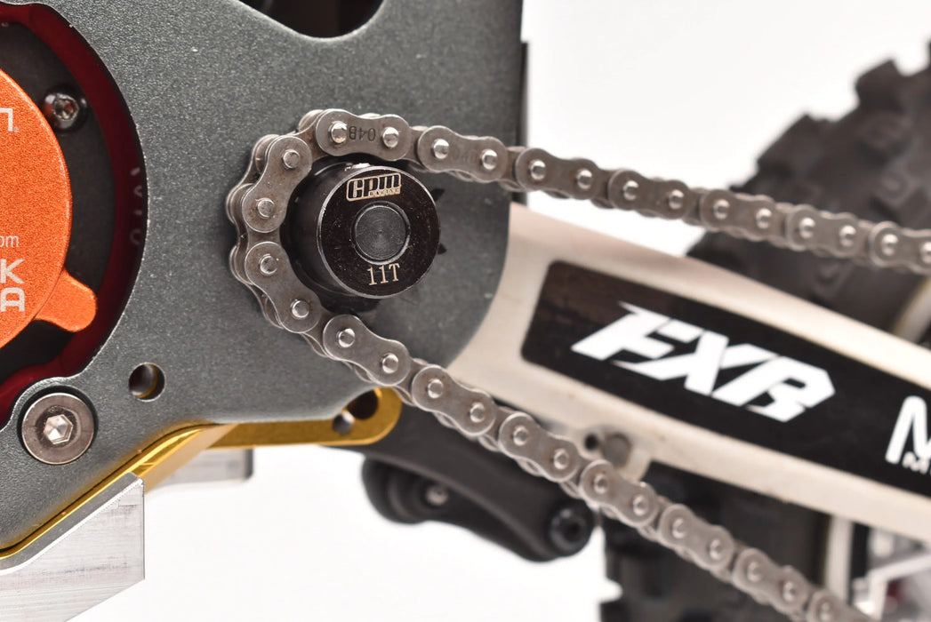 GPM Hub Chain Sprocket Set 35T/11T for LOSI Promoto MX SM 1/4 (Staal)