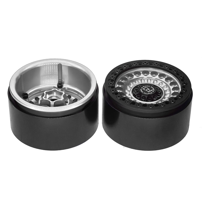 4PCS 2.2" 52x35mm Beadlock Wheels Crawler 1/10 (Aluminium)