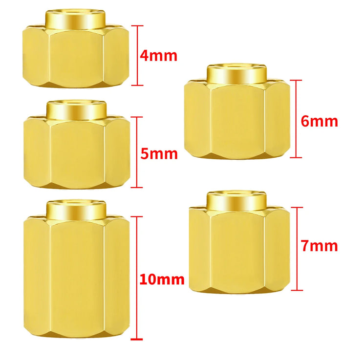 Extensions de moyeu hexagonal de roue 7mm 4/5/6/7/10mm pour Traxxas TRX-4M 1/18 (Messing)