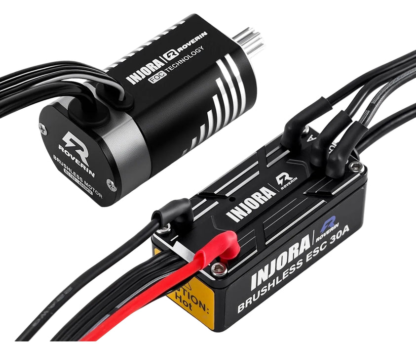 INJORA Roverin M30 G2 FOC Sensored Brushless ESC & Motor Combo (4800KV)