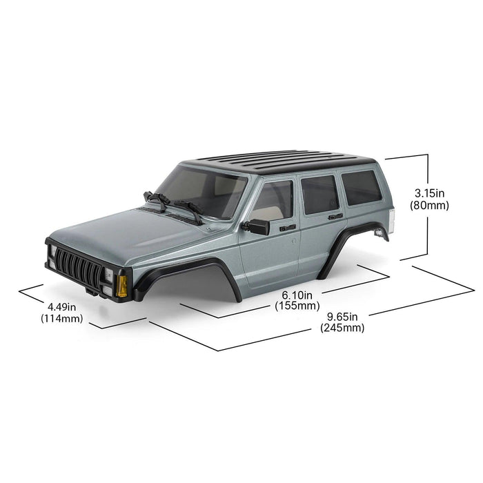 INJORA Carrosserie Hardtop Cherokee 155mm pour Traxxas TRX4M 1/18 (ABS)