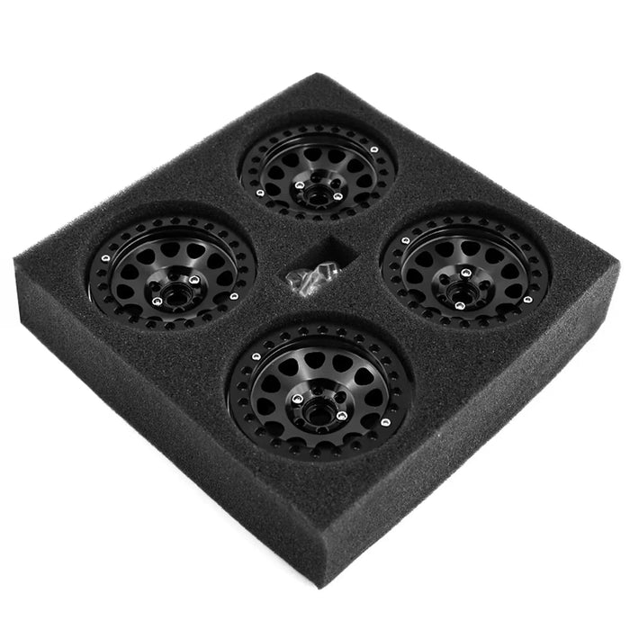 4PCS 2.2" 65x35mm 1/10 Crawler Beadlock Wheels Set (Metal)