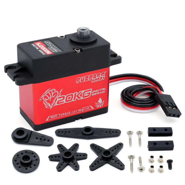 Surpass Hobby SJ2000M 20kg 25T Metaal Gear Waterproof Digital Servo