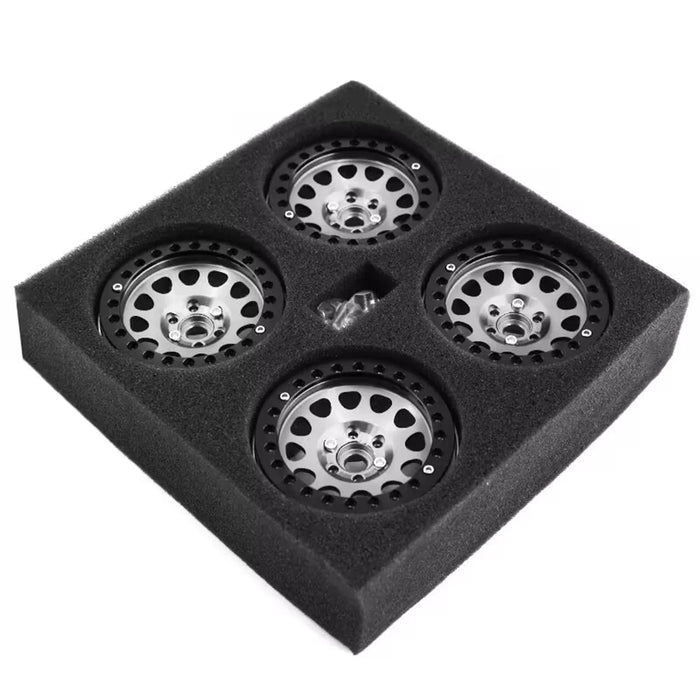 4PCS 2.2" 65x35mm 1/10 Crawler Beadlock Wheels Set (Metal)