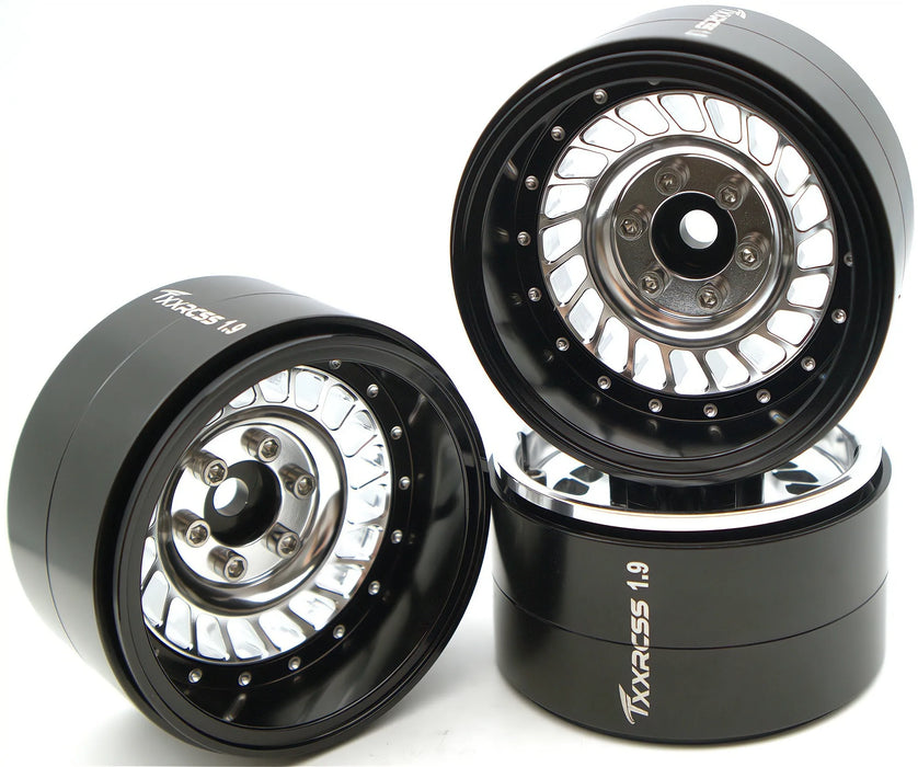 TxxRcss 4PCS 1.9" 55x27mm Beadlock Wheels Rims 1/10