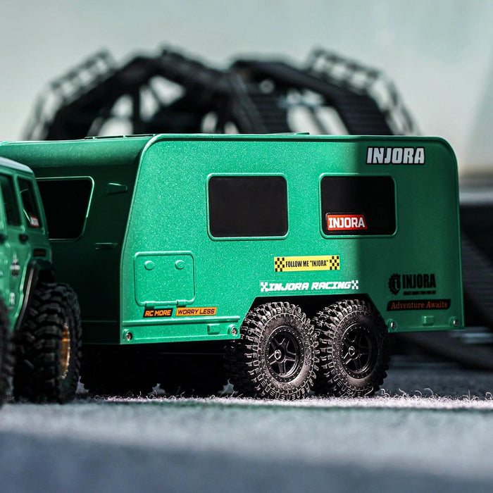 INJORA 1/18 Travel Camper Trailer w/ Hitch