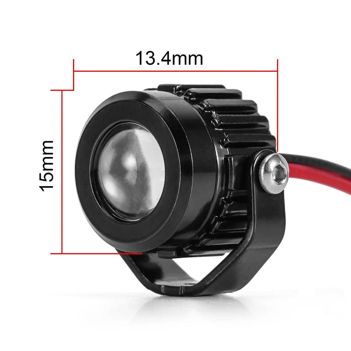 INJORA Super Lumières LED Brillantes 1/10 1/8 (Aluminium, Blanc)