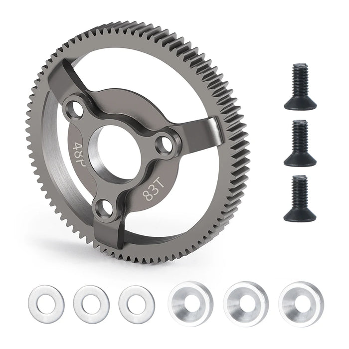 48P 74-90T Stirnrad für Traxxas Slash 2wd 1/10 (Stahl)