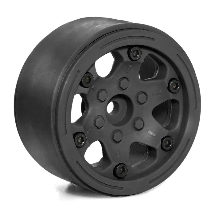 4PCS 1.9" 56x28mm 1/10 Crawler Beadlock Wheels (Plastic)