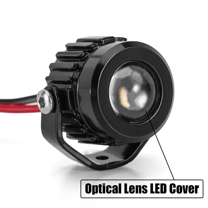 INJORA Super Lumières LED Brillantes 1/10 1/8 (Aluminium, Blanc)