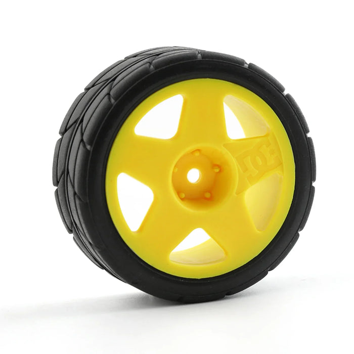 4PCS 65x25mm 1/10 Rally Wheels Set (Plastic, Rubber)
