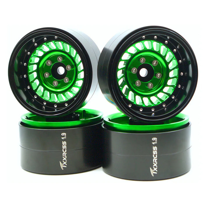 TxxRcss 4PCS 1.9" 55x27mm Beadlock Wheels Rims 1/10
