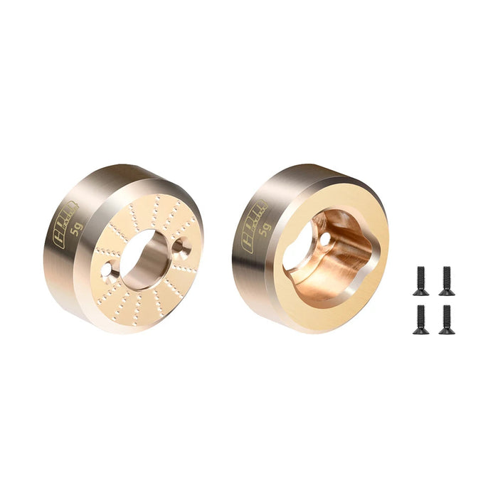 2PCS Rear Hubs for Axial SCX30 1/30 (Messing)