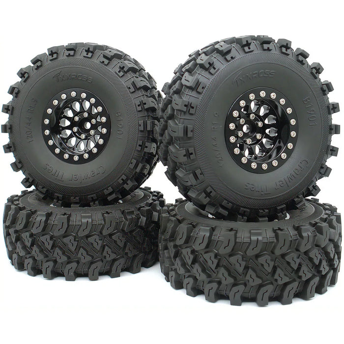 TxxRcss 4PCS 1.9" 120x44mm Beadlock Wheel Set 1/10 (Alu)