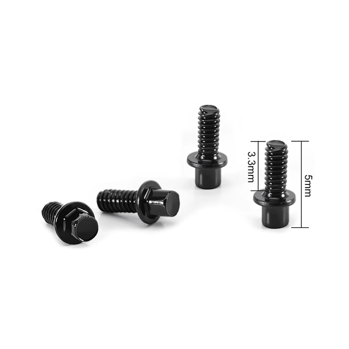 INJORA 100PCS 1.0" Wheels Beadlock M1.4 Screws Set (Black, Gold)