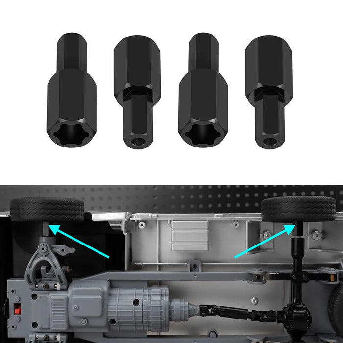 5mm Wheel Hex Hub Adapters +12.5mm for WPL C34 C24 1/16 1/2"
