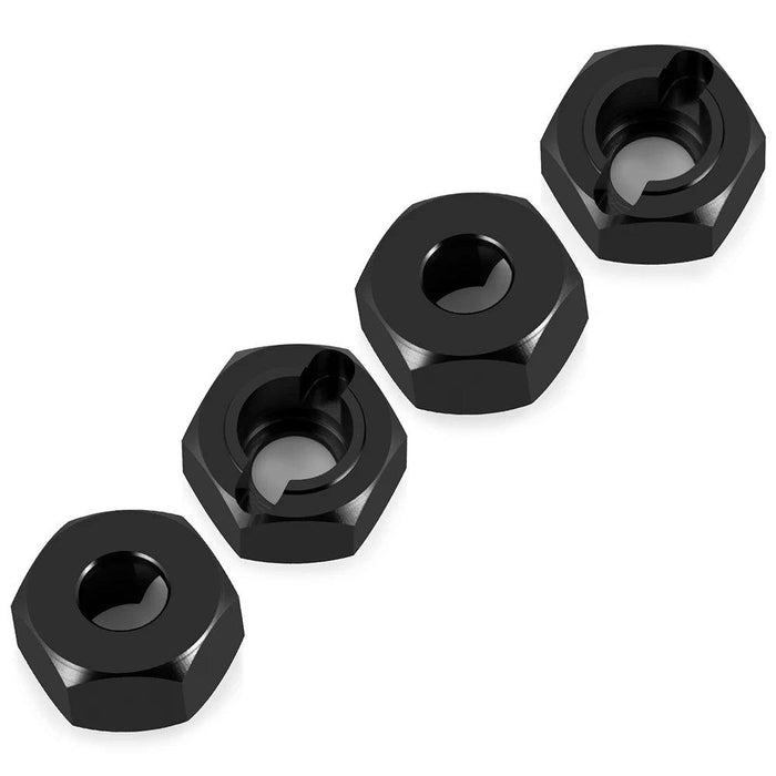 4PCS Wheel Hex Hub Adapters for HPI Venture HILUX 1/18 (Aluminium)