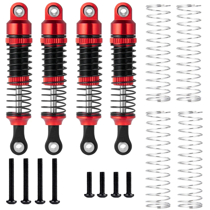 4PCS Amortisseur 52mm pour TRX-4M Bronco Defender 1/18 (Alu)