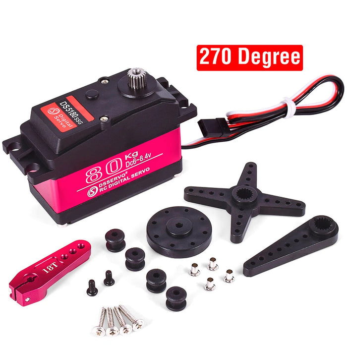 DSServo 80Kg Couple Élevé Étanche Servomoteur Numérique