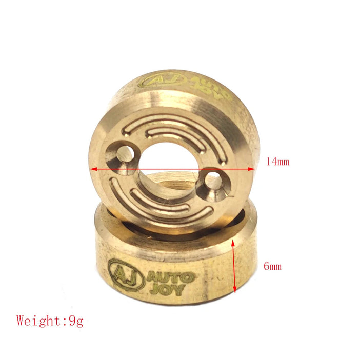 2PCS Rear Hub Weights for Axial SCX30 1/30 (Messing)
