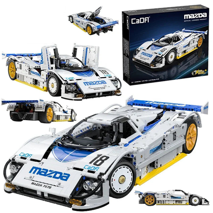 CaDA Mazda 787B 1/10 Technical Racing Car Model Building Blocks (1797 Stukken)