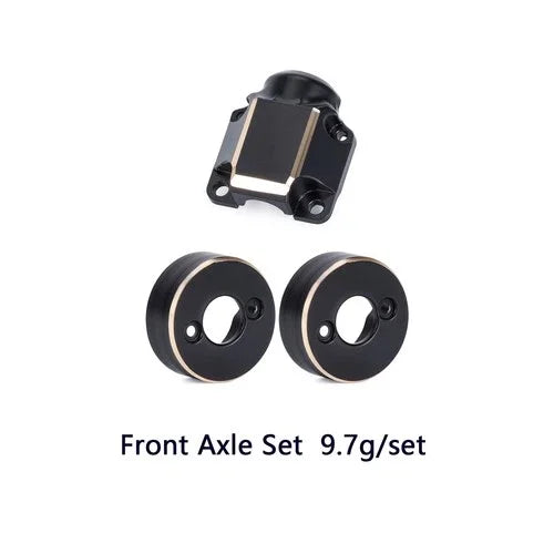 Front/Rear Axle Set for Axial SCX30 1/30 (Messing)